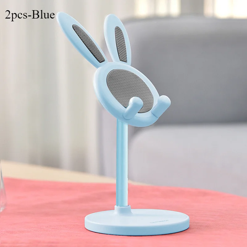 De schattige konijn mobiele telefoonstandaard desktop kan de desktop telefoonaccessoires telefoonstandaard telefoongreep optillen en aanpassen