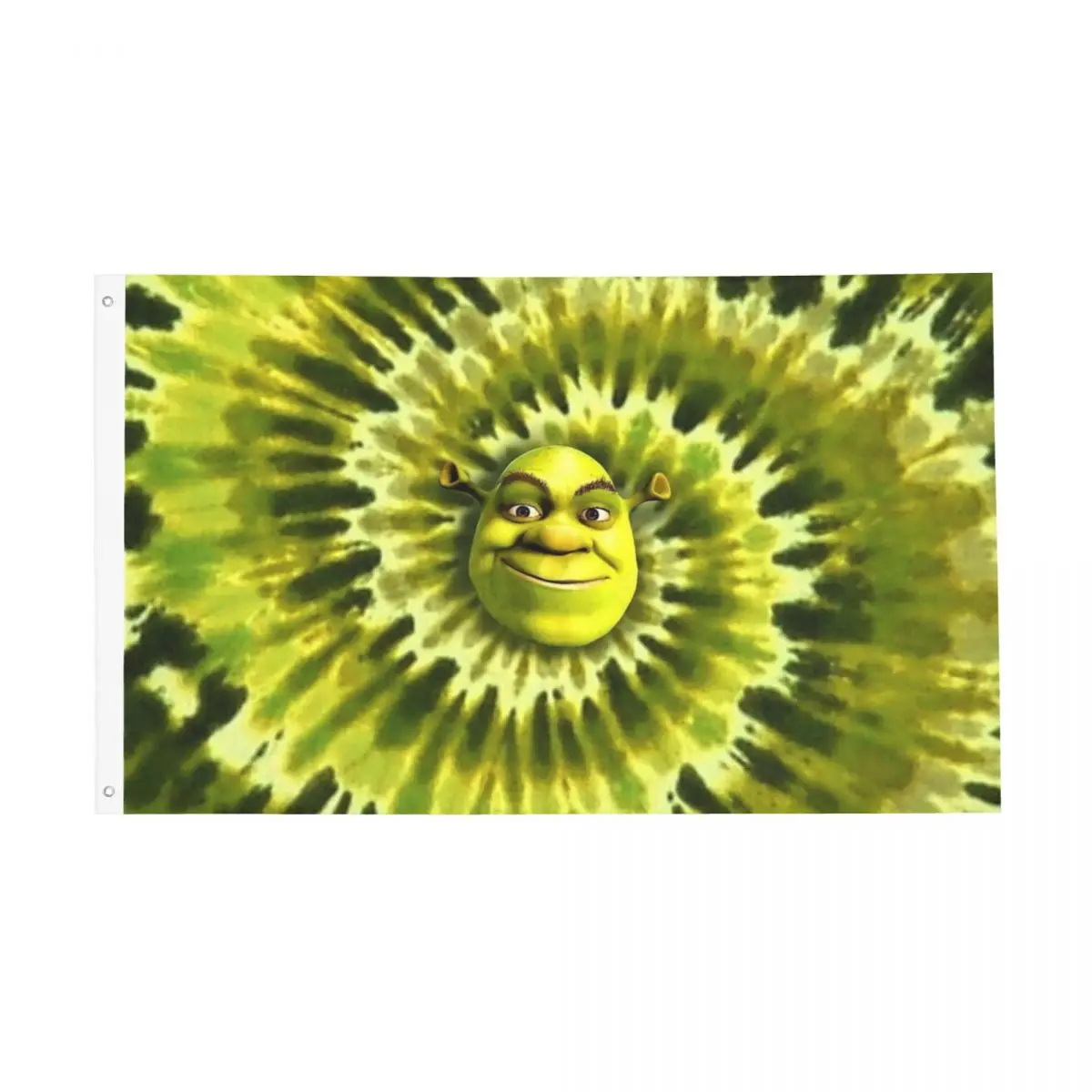 Shreks Tie Dye Flag Vivid Color Indoor Outdoor Banner All Weather Home Room Dorm Wall Decor 90x150cm