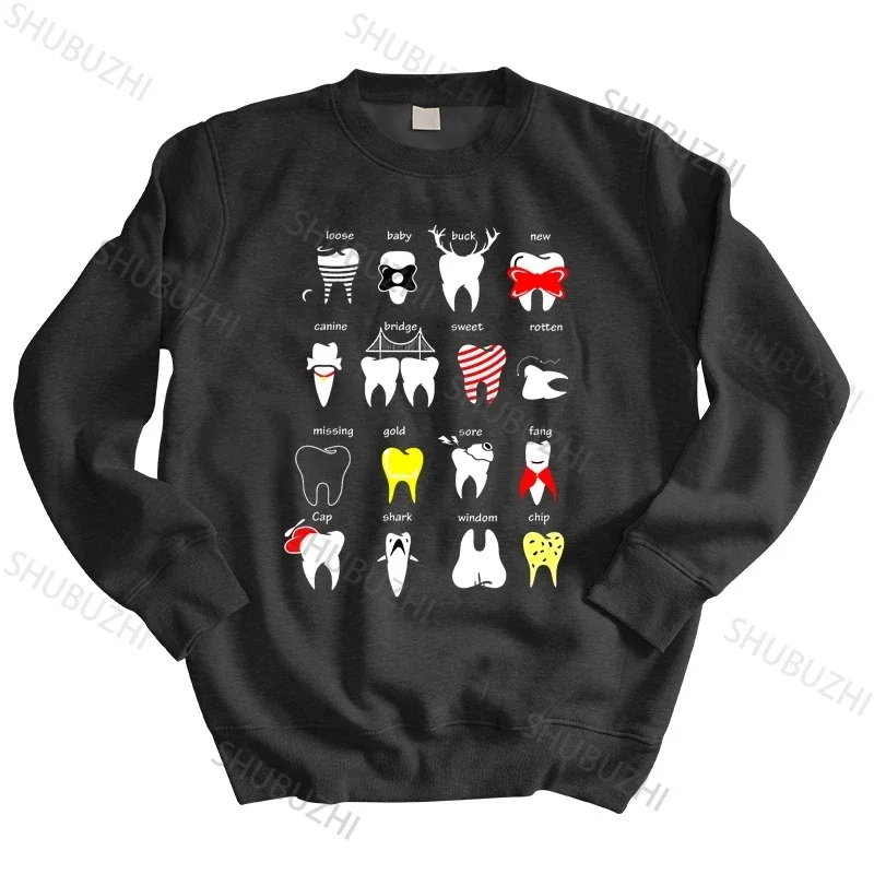 men autumn sweatshirt black hoody Tooth Dentist hoodies Men Cotton Fashion thinth Care hoodies Dental Hygienist thin