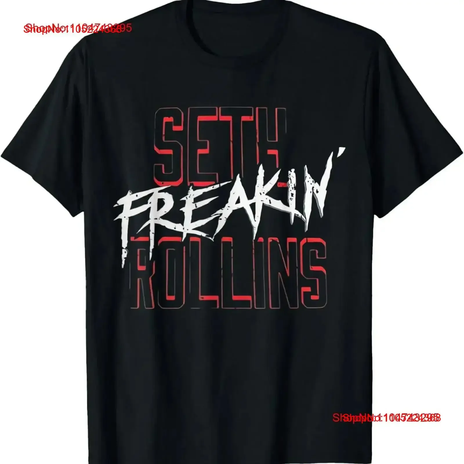 Camiseta Seth Freakin Rollins vintage lavada suave estirada ligeramente Casual cómoda moda homme gráfico versátil vintage