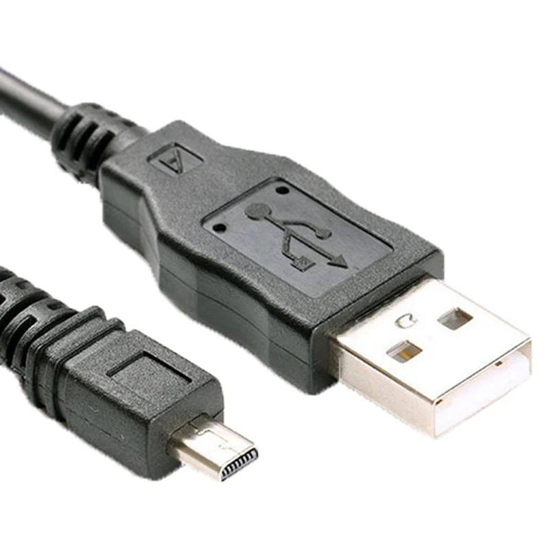 NEW* USB Data Cable Camera Data Pictures Video Sync Transfer Cables 8pin 150cm for Nikon Olympus Pentax Sanyo
