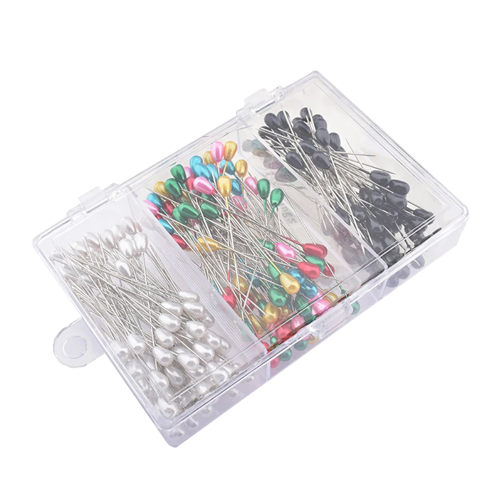 Chainho,Positioning Pins(Color Head & Pearl Shap),DIY Quilting & Sewing Accessories,80 Pieces,Length:55mm,4 Specification,ND05