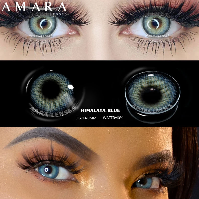 EYESHARE Color Contact Lenses For Eyes 1pair Yearly Natural Eye Green Color Lens Cosmetic Soft Eye Lenses Beauty Pupils