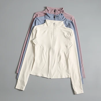 Women’s Cropped Track Jacket 6 Gym Fitness Zip up Training Running Workout Yoga Cropped Track Sport Jackets for Women 6