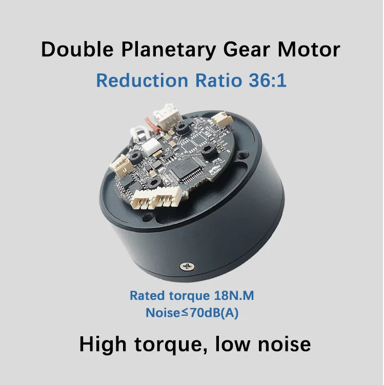 2026 Faradyi عزم دوران عالي منخفض الضوضاء تيار مستمر محرك تروس بدون فرشاة 12 فولت 24 فولت لمحرك الطائرة بدون طيار
