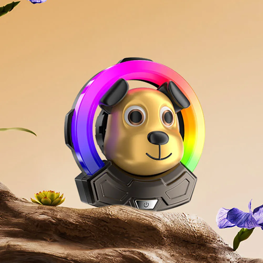 الصوت المنشط للسيارة Ambient Light Auto Auto Armatherapys ناشر الضوء اللطيف الكارتون الكلب التصميم المصنوع صوتًا صوتيًا