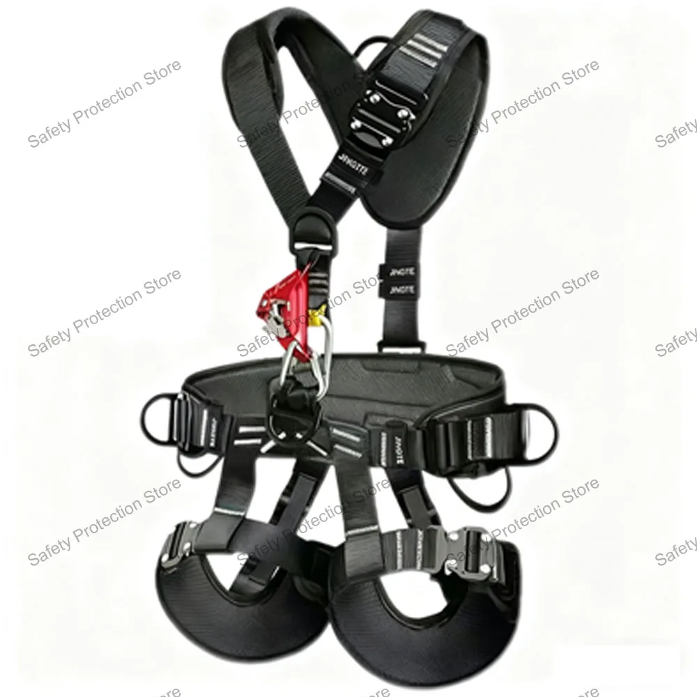 Full Body Tree Climbing Safety Harness Aerial Work Construction Safety Belt Outdoor Rock Mountaineering Fall Protection Harness