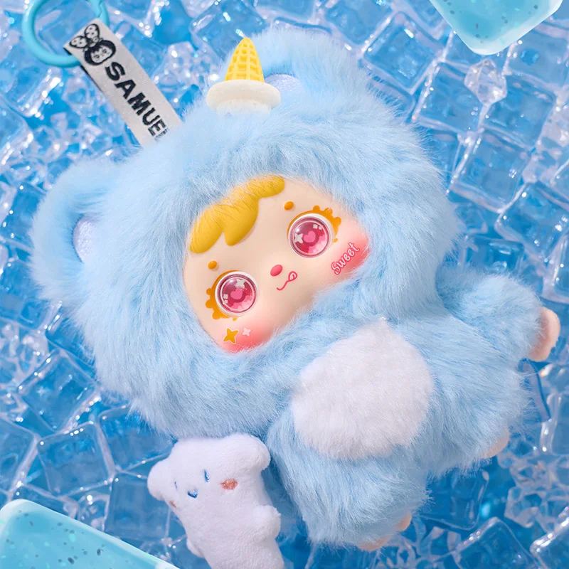 صموئيل عناق الآيس كريم لطيف الحيوانات الأليفة سلسلة أفخم صندوق أعمى Kawaii أفخم دمية أنيمي الشكل لعبة العصرية مفاجأة جمع هدية عيد ميلاد #3