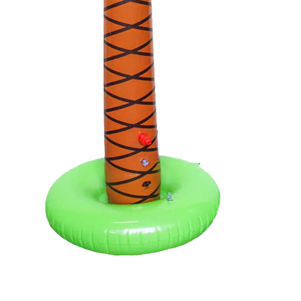 رذاذ الماء نفخ شجرة جوز الهند الاستوائية الصيف الطرف الديكور هاواي لوا بركة الدعامة شجرة استوائية قابلة للنفخ