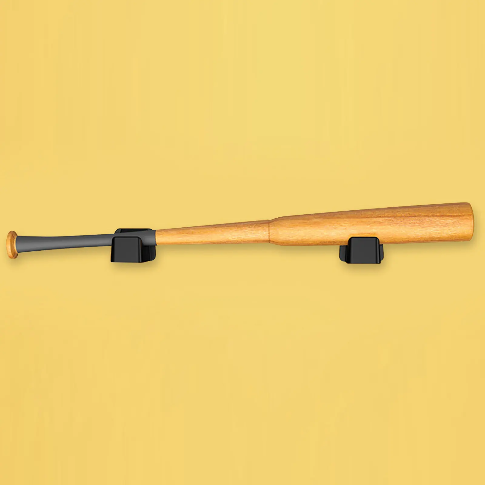 1Pair Display Wall Mount Stand for Baseball Bat Skateboard Heavy Duty Wall Organizer Rust Proof Space Saving