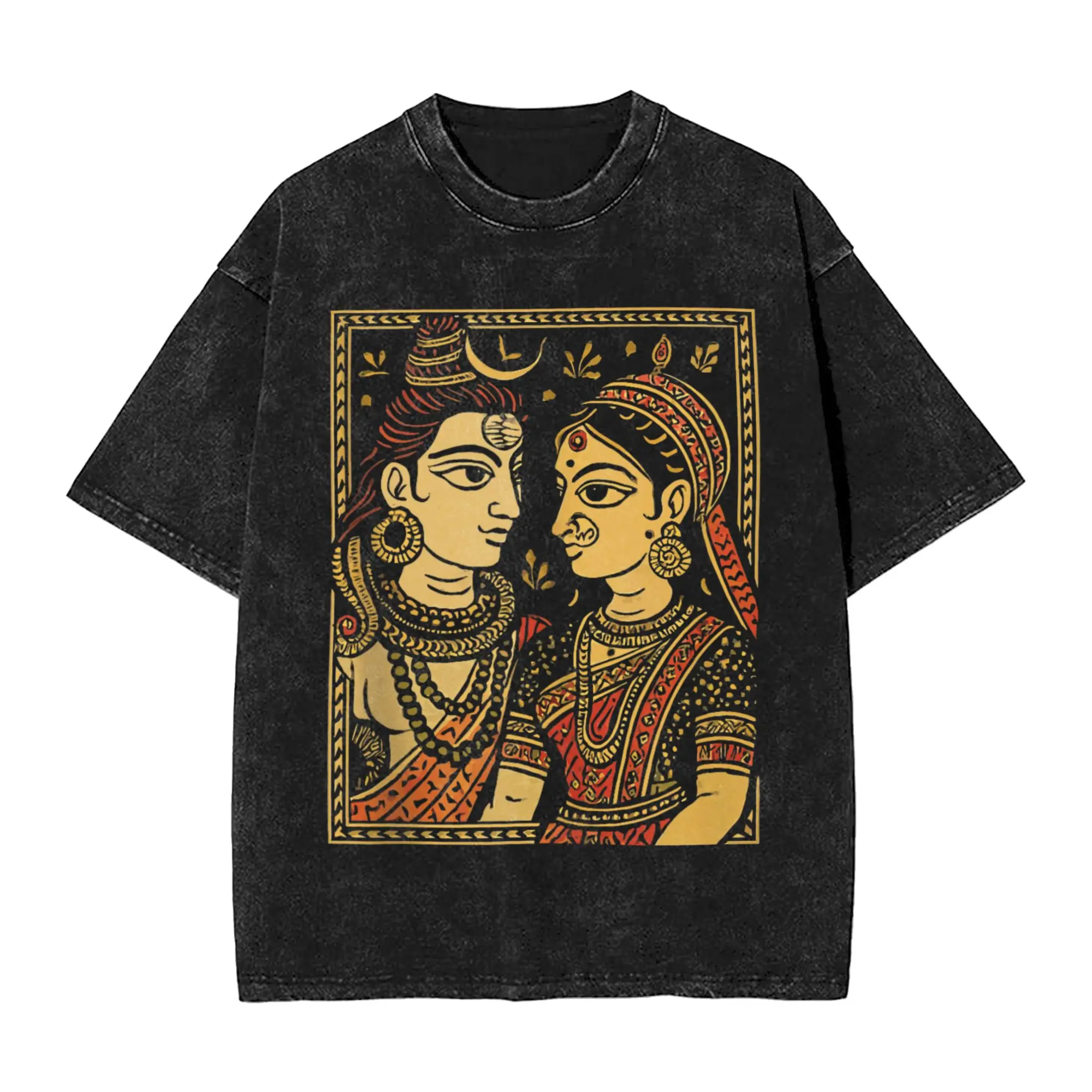 

Лорд Шива Дюрга, индуистский Бог, Махадева, богиня, футболки, футболки, пляжная винтажная футболка с короткими рукавами, хипстерская повседневная футболка с круглым вырезом