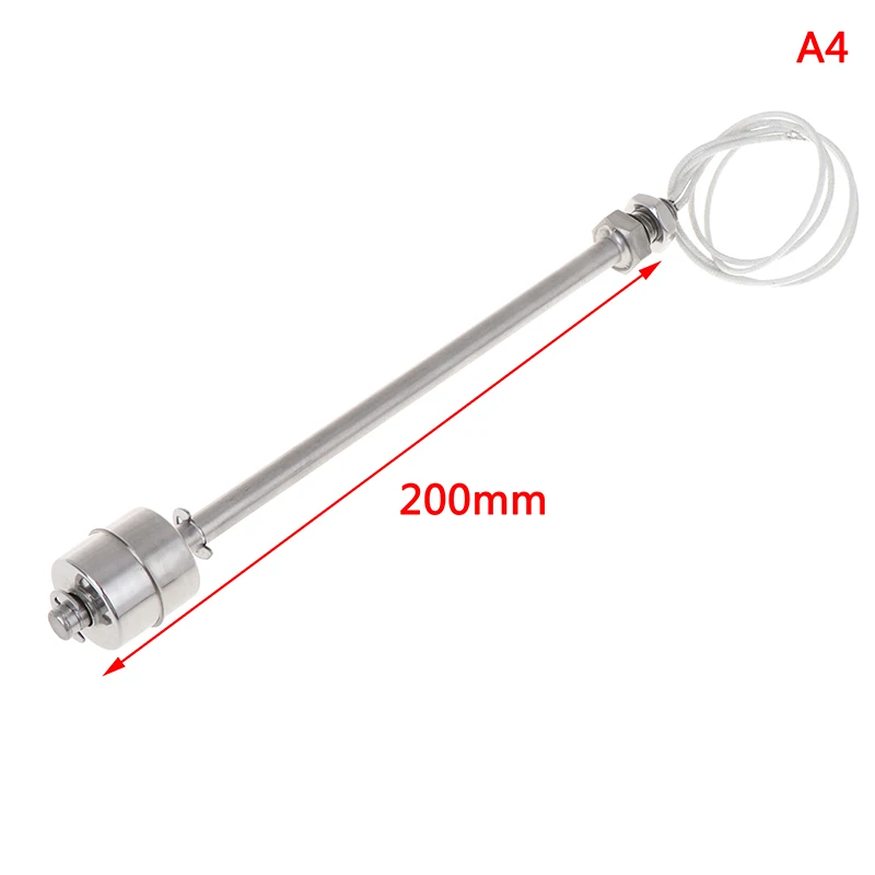 30Styles 45-400mm Stainless Steel Float Switch Tank Liquid Water Level Sensor Double Ball Switch Tank Pool Flow Sensors Float