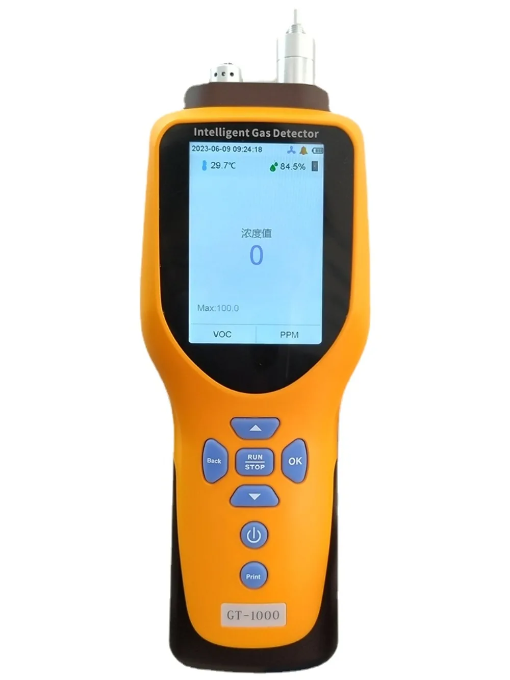 Portable VOC Gas Detector, PID, Photo ion, Pump Suction, Handheld, volatile VOCs Detector with High Precision