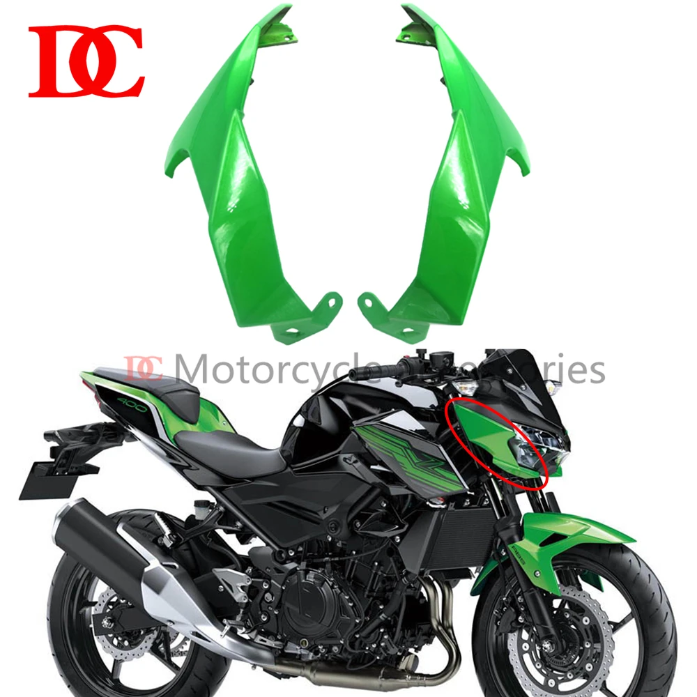 Front Upper Nose Side Panel Fairing Headlight Side Cover Shield Cowling For Z400 Z 400 2018 2019 2020 2021 2022