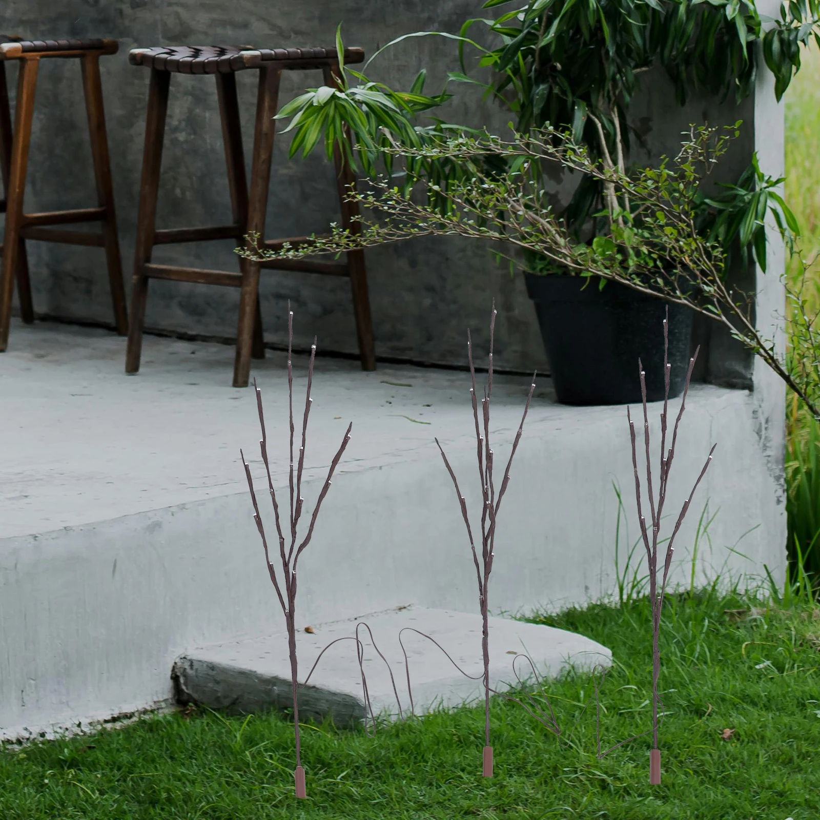 

60Leds Solar Light For Branch Tree Lights Party Branch Light White Decorative Party Home Christmas Gift For Family Friends