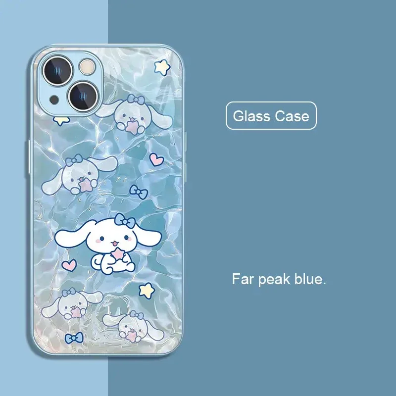 Summer Swim Hello Kitty Metallic-Color Phone Case For Samsung S10 S20 S21 S22 S23 S8 S9 S24 S25 FE PLUS Ultra 5G Glass Hard