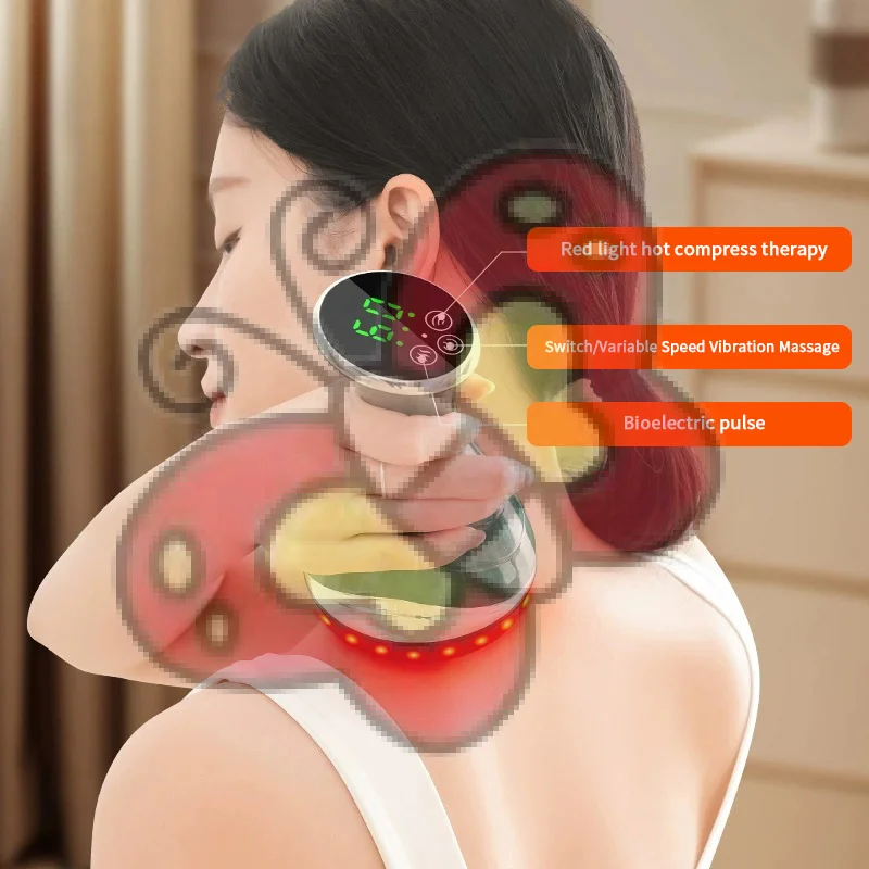 

Electric Meridian Brush Anti Cellulite Gua Sha Body Massager Vibrate Microcurrent Hot Compress Scraping Lymphatic Drainage Care