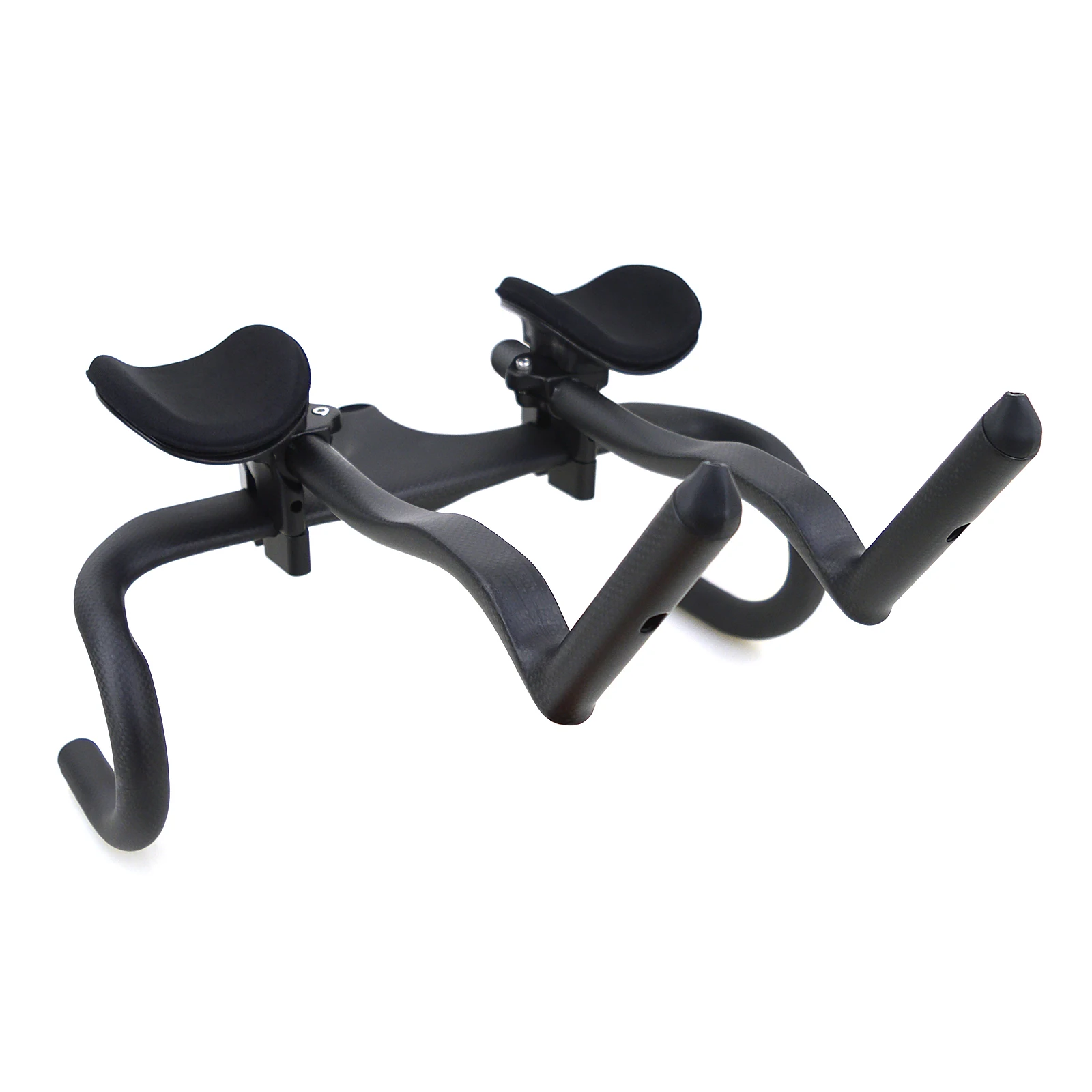 جديد على شكل خاص المشبك الطريق الثابتة والعتاد الدراجة الترياتلون الوقت محاكمة كامل الكربون دراجة TT المقود 55 درجة تمديد بقية بار #2