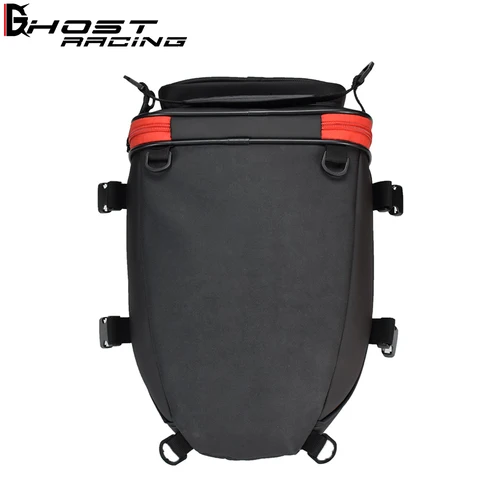 Imagen 2 del producto Bolsa de tanque trasero para motocicleta GHOST RACING, impermeable, multifunción, almacenamiento de equipaje de 10L, accesorios de gran capacidad