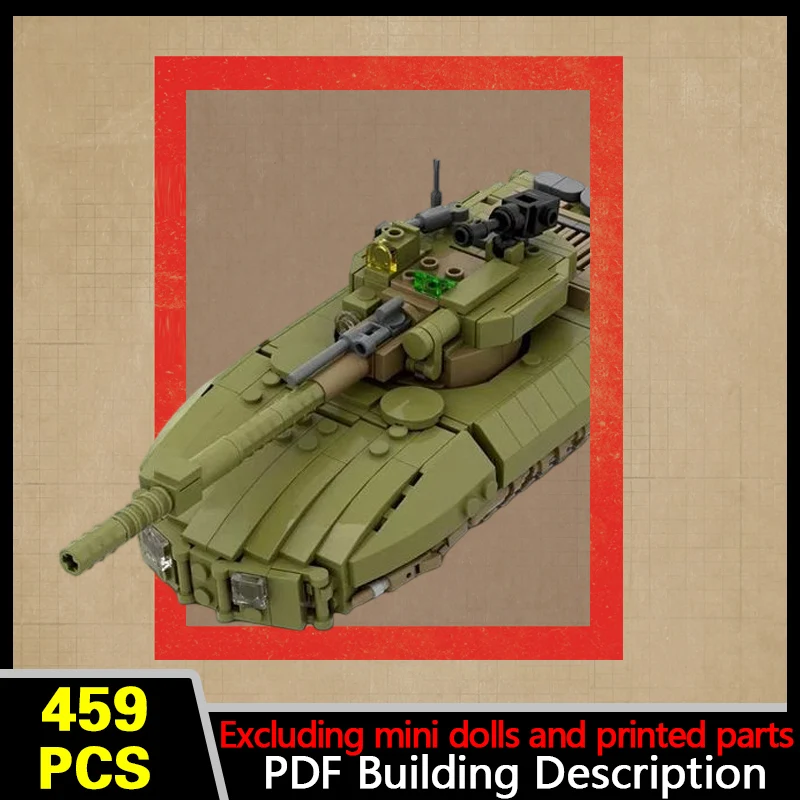 Sci-Fi Battle Tank Model MOC Building Bricks War Equipment Modular Technology Gifts Holiday Assemble Toys Suit Display