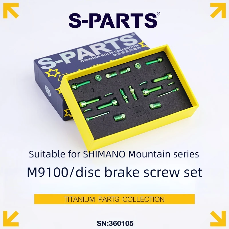 

Титановые винты, болты, подходят для винта регулировки дискового тормоза M9100, модернизированные винты из титанового сплава, вращение тормоза, многоцветный