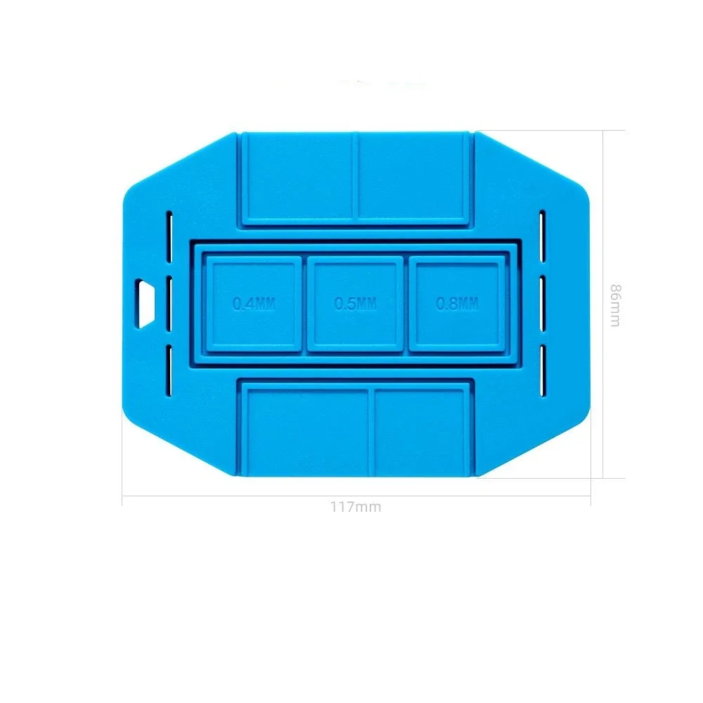 Almohadilla de silicona BGA, estera aislante, plantilla Universal BGA, Base magnética para CPU IC, soldadura de Chip, herramientas de Reballing BGA