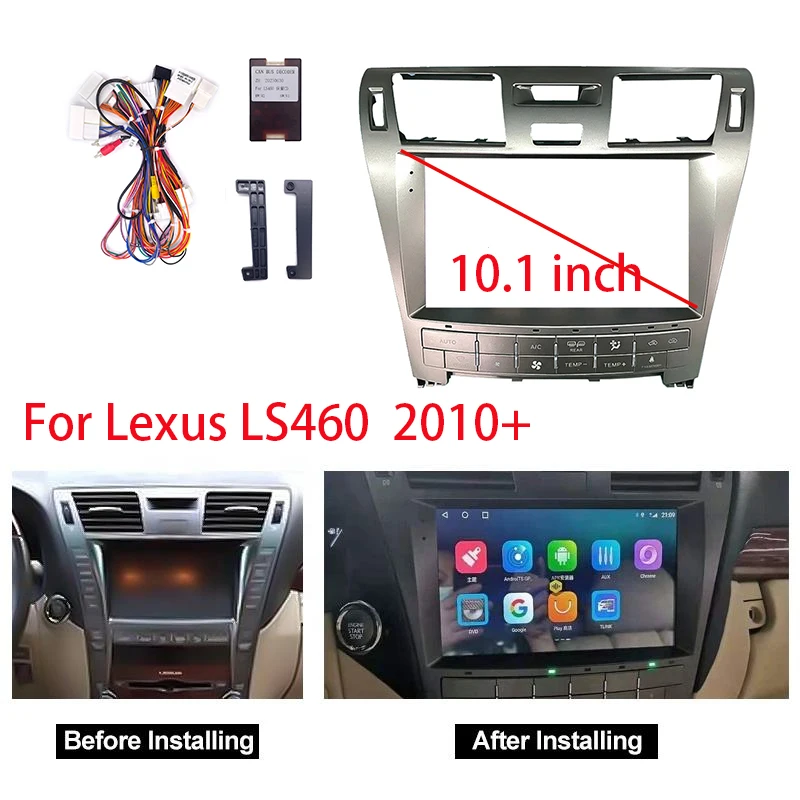 

Android Car Radio Wire Harness For2010+ Lexus LS460 (10inch) lastic Fascia Car DVD Frame