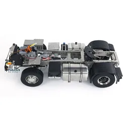 Metalowe podwozie 4x4 RC w skali 1/14 3-biegowe osie blokady mechanizmu różnicowego do zdalnie sterowanych ciągników siodłowych R620 R730 Model pojazdów samochodowych