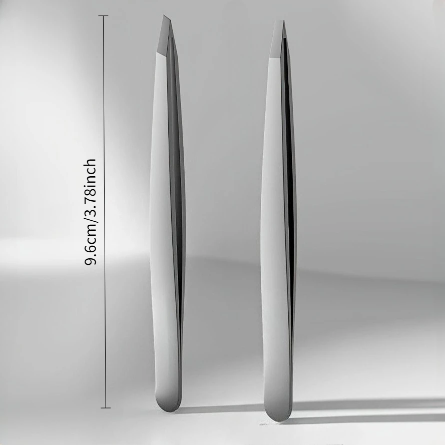 Pinzette professionali in acciaio inossidabile - Depilazione di sopracciglia e viso di precisione con impugnatura antiscivolo Innesto di ciglia finte