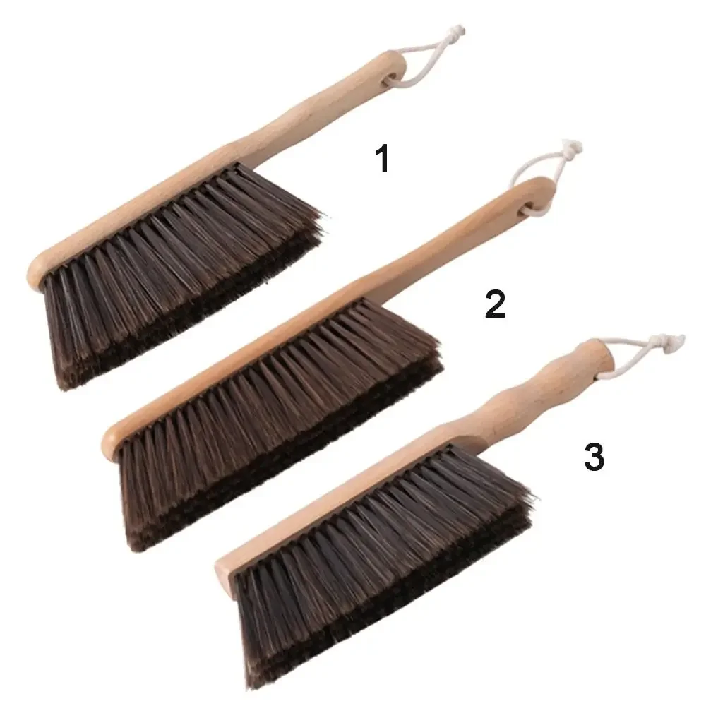 Wooden Brush Soft Bristled Brush Bed Cleaning Brush Dust Sweeping ,Long Handled Cleaning Brush Cleaning Tool for Bedroom