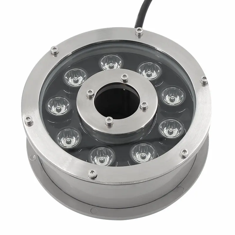 

Led underwater fountain ring light nozzle RGB remote control under water 9W 12W submersible fountain led lights