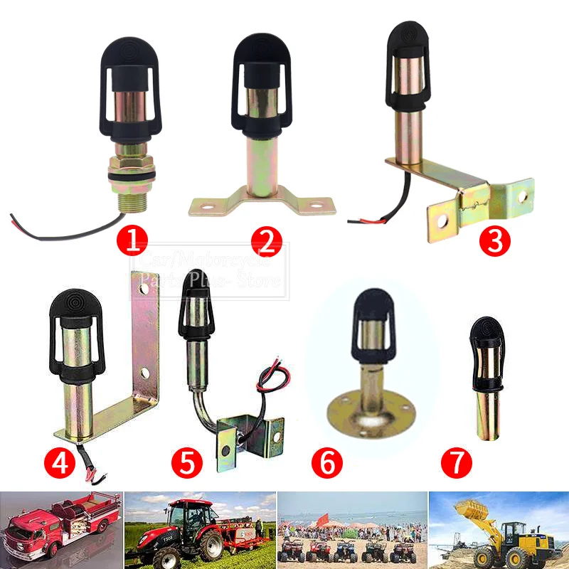 Metal Rotating Flashing Beacon Mount Bracket Flexible Stem DIN Pole Tractor Mounting Light Warning Light Accessories