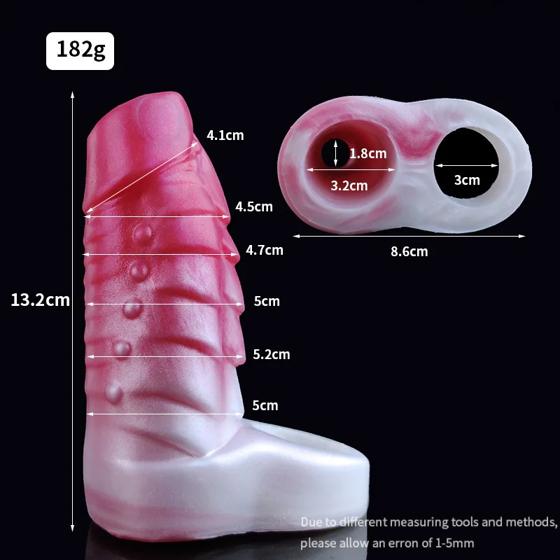 YOCY 5 Inch Dragon Penis Sheath Hollow Fantasy Cock Sleeve Sex Toys For Men Soft Liquid Silicone Wearable Alien Dildo Flirting