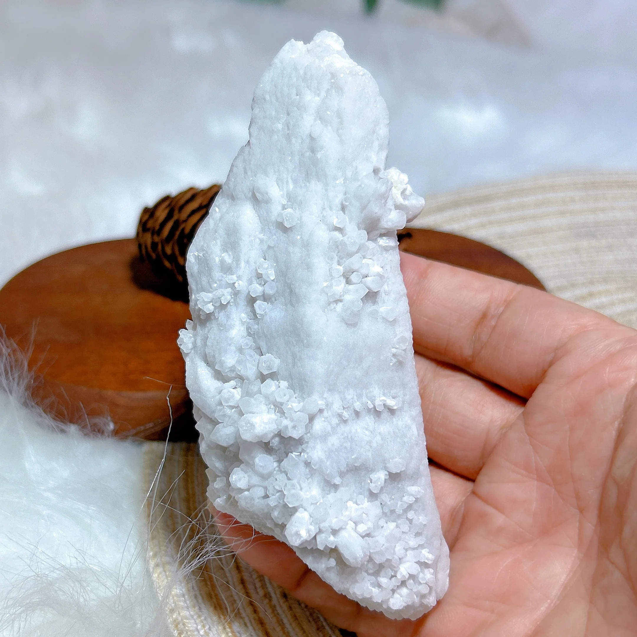 Natural Crystals Candle Clear Quartz Druzy Raw Stone Specimen Healing High Quality Home Decorations Mineral Energy Ornament Gift