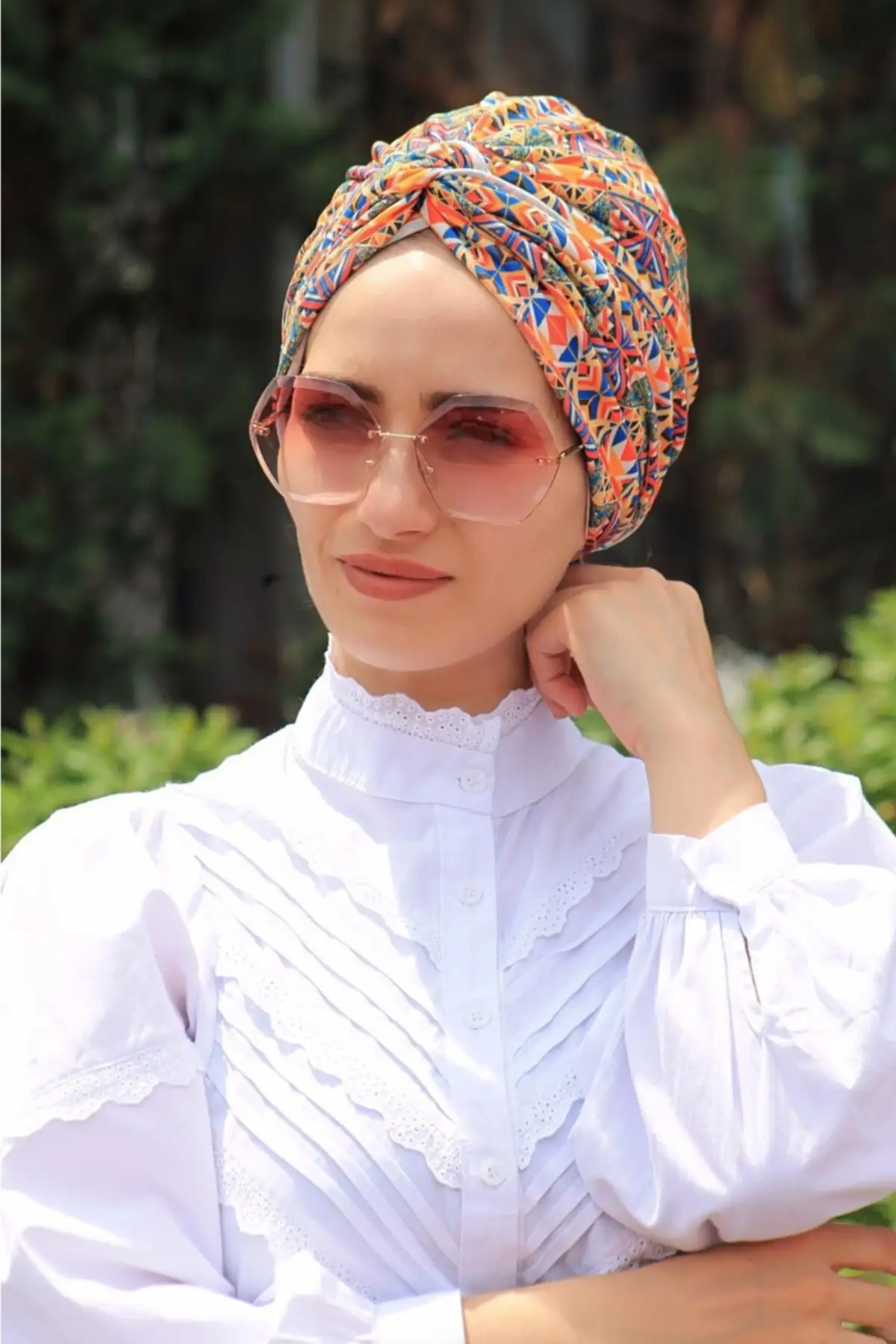 Women Hijab, Pattern Dolman Bone (READY MODEL) Plaid Ethnic Pattern, Muslim Fashion Hijab Bathing Cap, summery Bone, Ethnic, Cotton