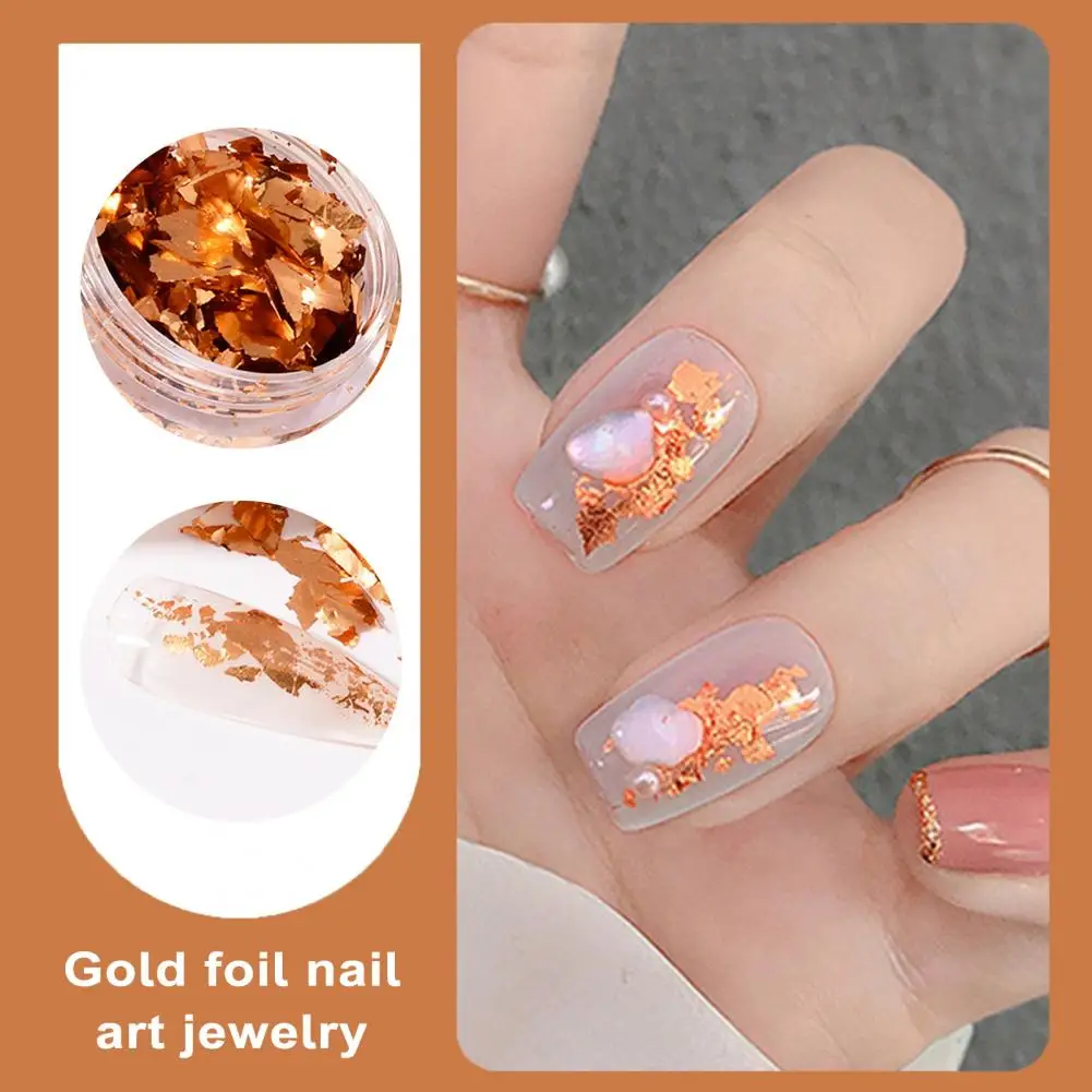 Nail Art Glitter Gouden Zilveren Nail Art Pailletten Onregelmatige Aluminiumfolie Vlokken Voor Diy Manicure Uv Gel Polish 3d Glitter Decoratie