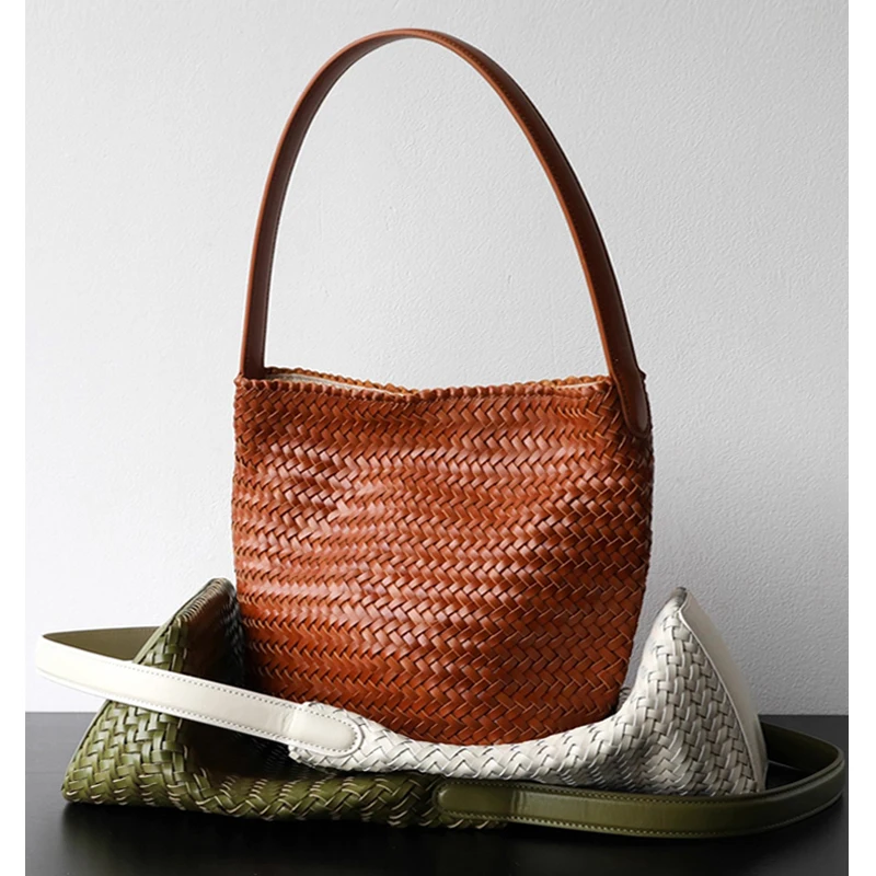 Thumbnail 2 - #7 New Soft Leather Bucket Bags Arrivals
