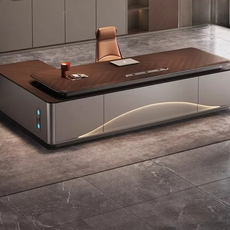 Large Modern Office Desk Minimalist European Nordic Multifunctional Office Desk Design Aesthetic Meuble Bureau Home Furniture