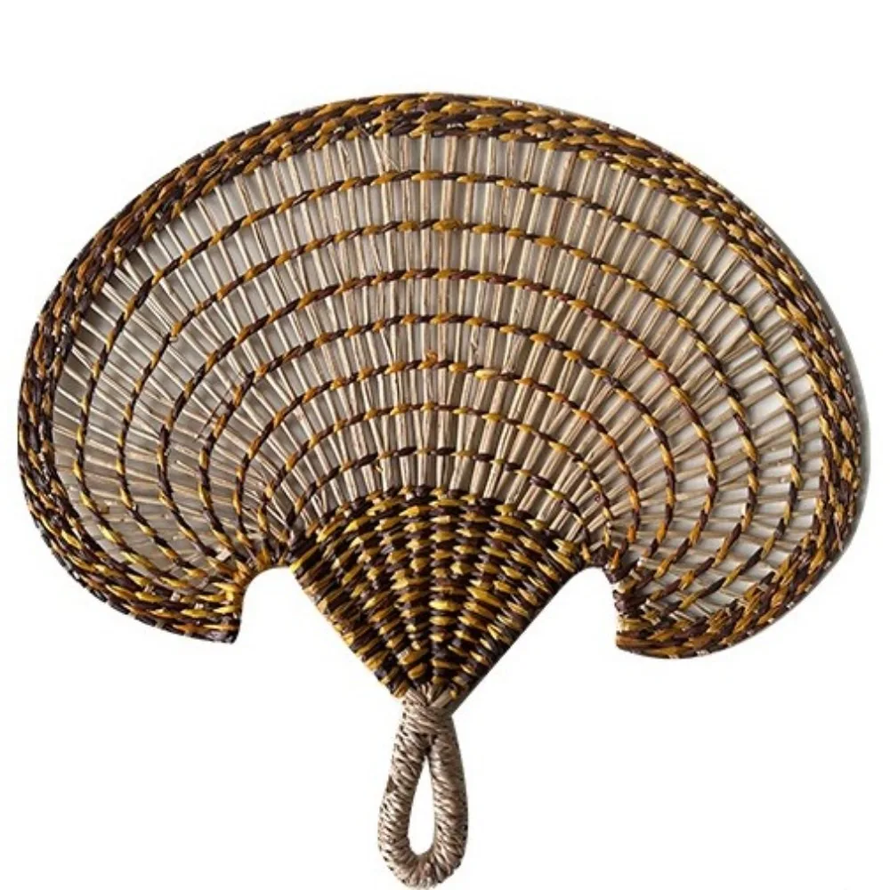 

Домашний декор Ручной веер Натуральный древний ручной веер Соломенный старомодный настенный вентилятор для дома