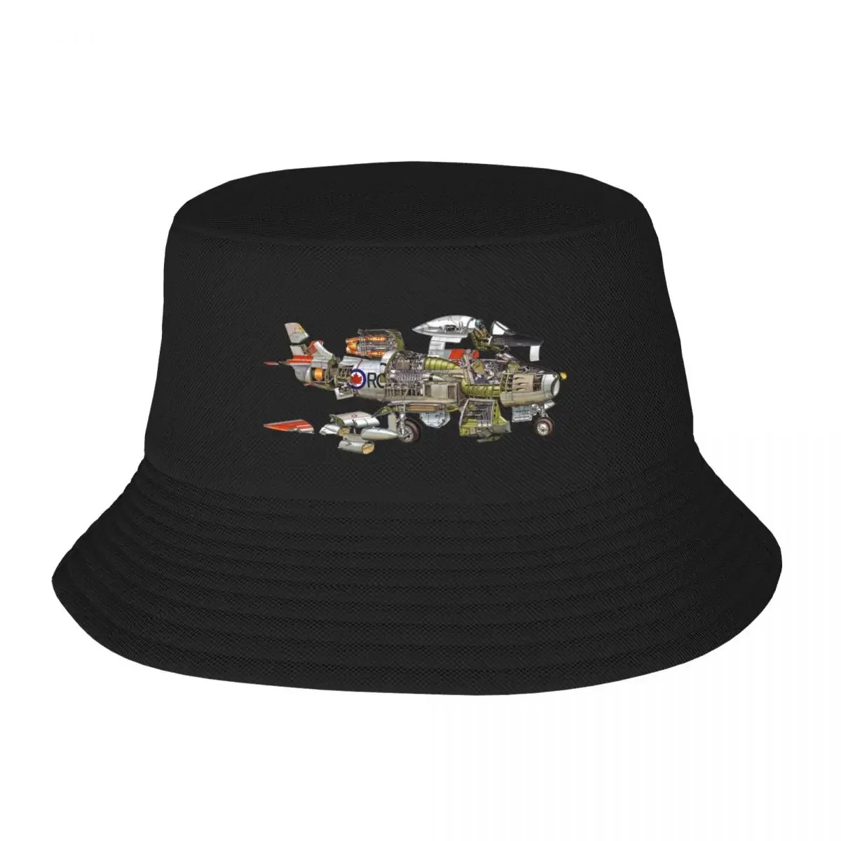 F-86 SABRE Plane, Aviation Engineering Bucket Hat Horse Hat fishing hat Big Size Christmas Men Women's