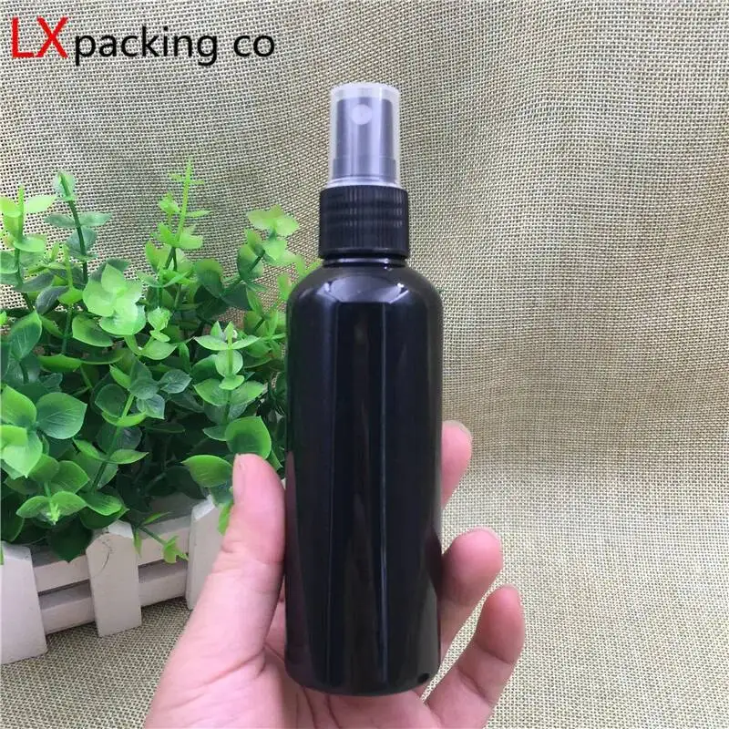 50PCS 30ML 100ML 150ML Black Plastic Spray Bottles Men Sprayer Empty Perfume Masculino Lotion Cosmetic Containers