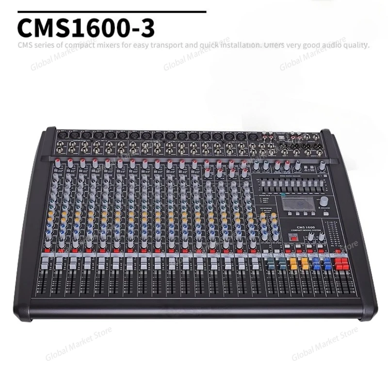 

MixerCMS600-3 is a professional mixing console with 99 types of dual reverb effects, specifically designed for stage use