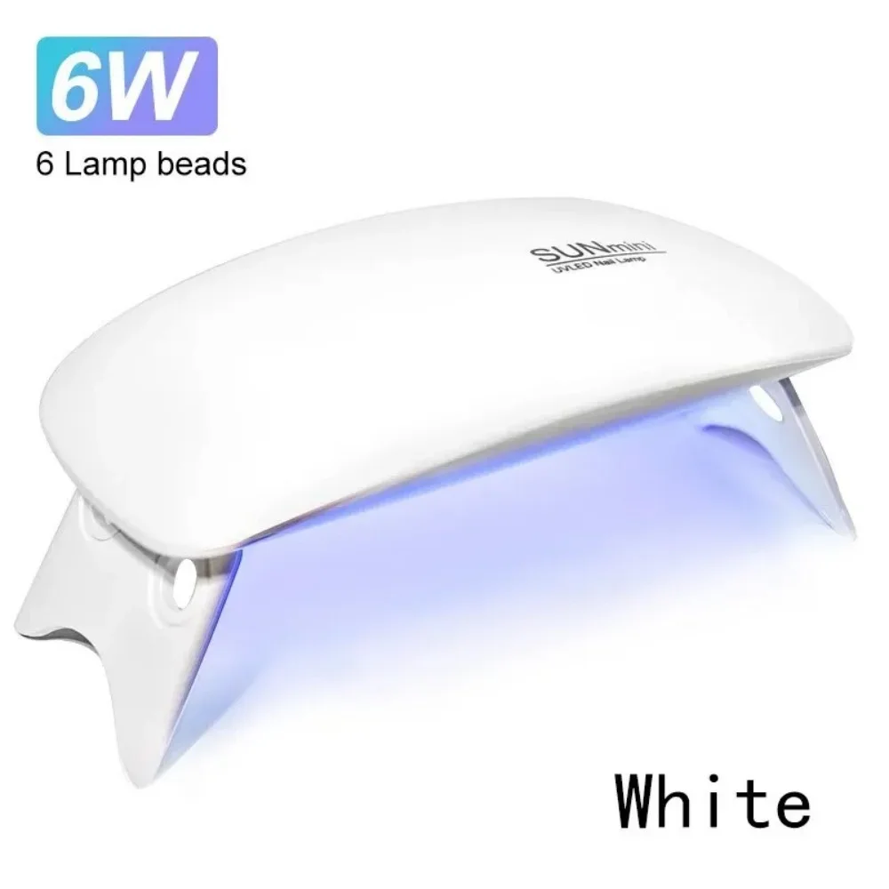 6W Foldable UV LED Nail Lamp Portable Manicure Dryer Machine Quick Drying Gel Polish Tool for Home Professional Use with USB gallery 1