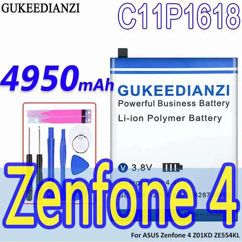 

Lightweight Mobile Phone Battery For Asus Zenfone 4 Z01KD ZE554KL 4950Mah C11P1618 High-Capacity