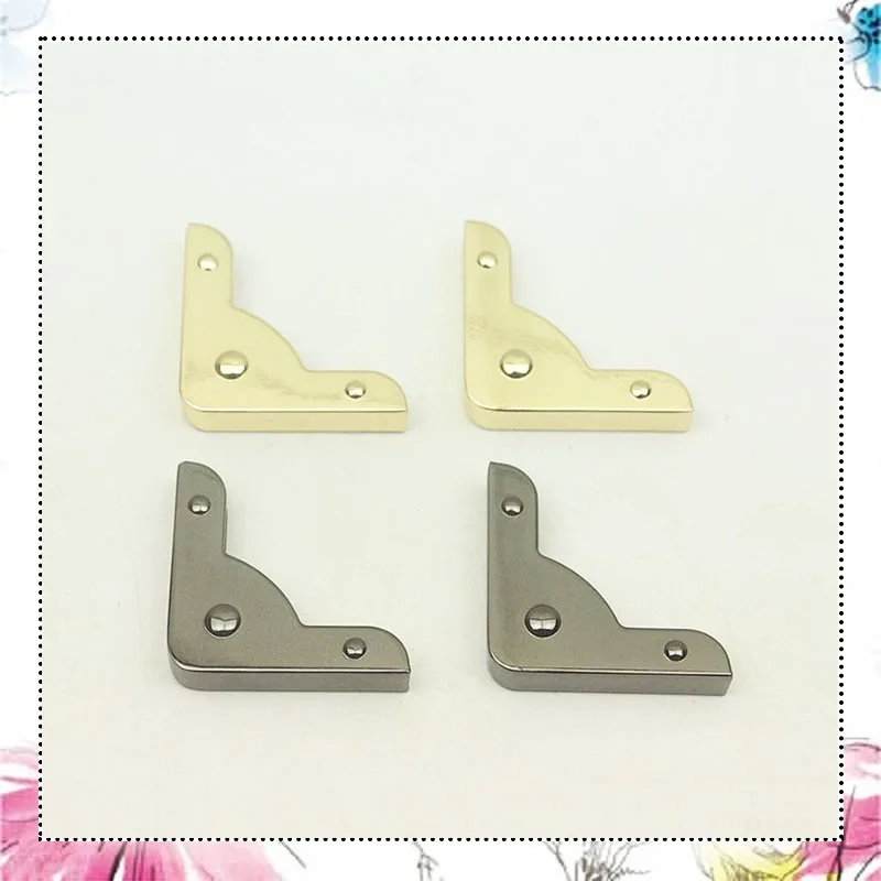 20Pcs 40mm Bag Corner with Screw Decoration Hardware Accessories for Handbag Edge Protection Metal Hook Buckle