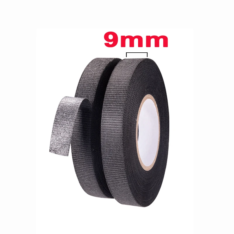 Isolierband, Auto-Verkabelung, Stoffband, 9 mm/15 mm/19 mm/25 mm, Klebebänder, hitzebeständig, Auto-Kabelbaum, Kabel-Organizer