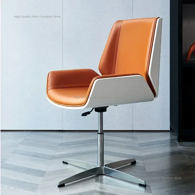 كراسي مكتب دوارة إسكندنافية كرسي مكتب مريح للكمبيوتر كرسي تفاوض بسيط كراسي دراسة للاجتماعات أثاث منزلي #3