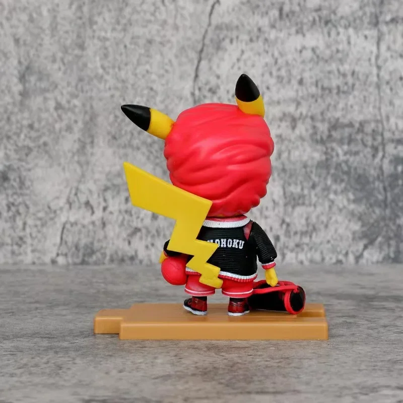 Anime figure GK Pokemon pikachu COS Slam Dunk Sakuragi Hanamichi model figure