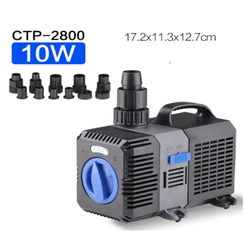 CTP-2800/3800/4800 Type Frequency Conversion 10W Garden Water Pump Fish Tank Fountain With 3000L/H 2M Lift Amphibious Water Pump