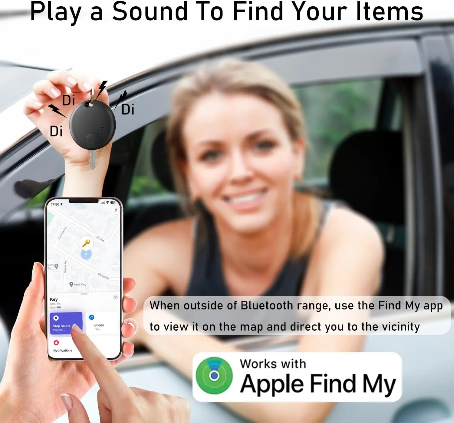 علامة بلوتوث الذكية ذات النظام المزدوج | متوافق مع Android أو iOS | مكتشف مضاد للفقدان للمفاتيح والحيوانات الأليفة والمحفظة | لا حاجة للتطبيق #5